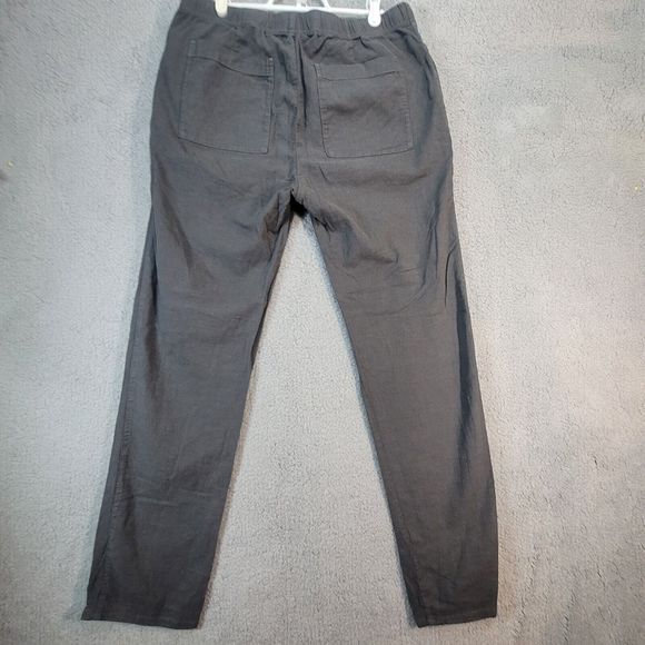 James Perse Relaxed Pants Gray Drawstring 30x29 Cotton Casual Chino Mens Size 1 - Picture 2 of 11